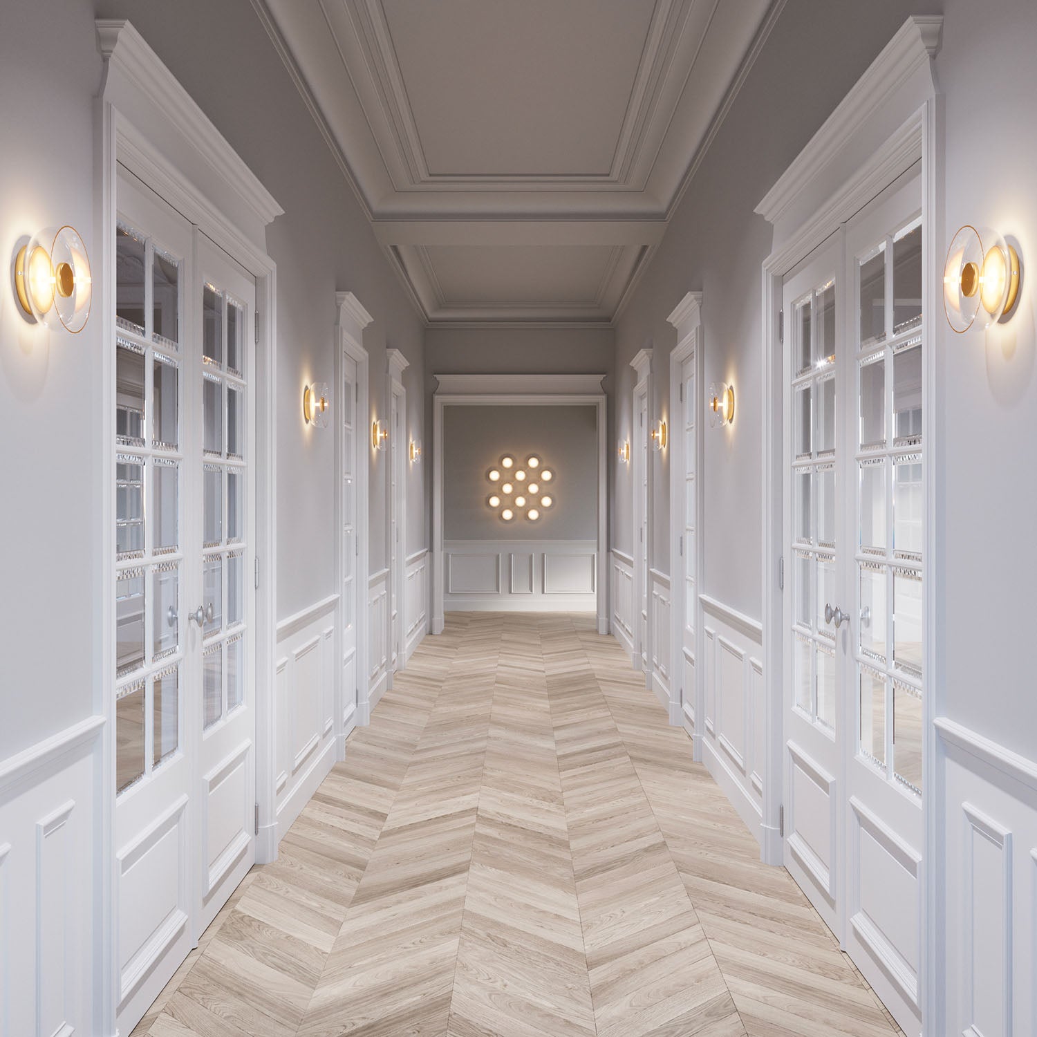 BLOSSI - Glass wall sconce, elegance and luxury