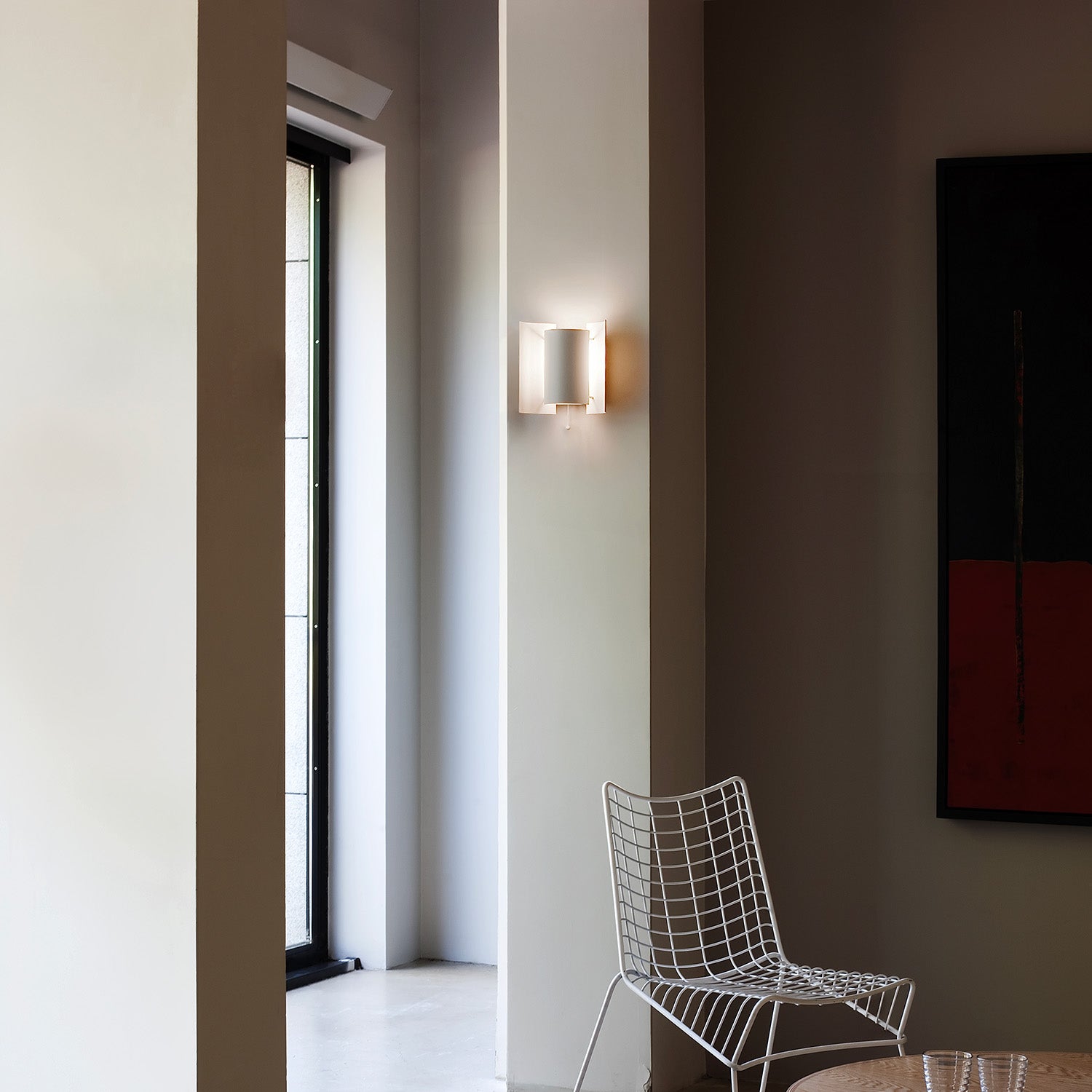 BUTTERFLY - Vintage steel wall sconce, indirect lighting