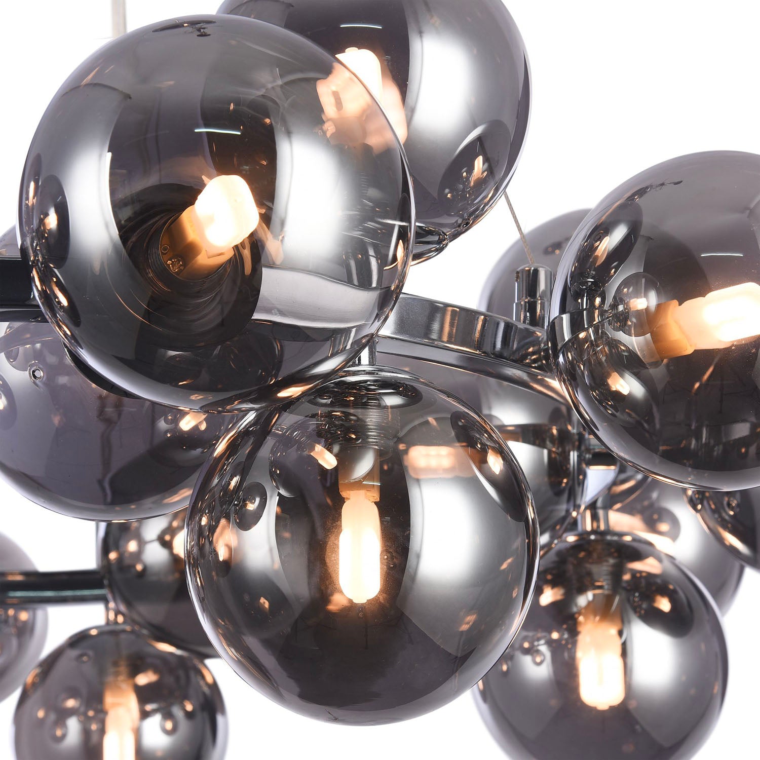 DALLAS - Circular chandelier with modern glass balls