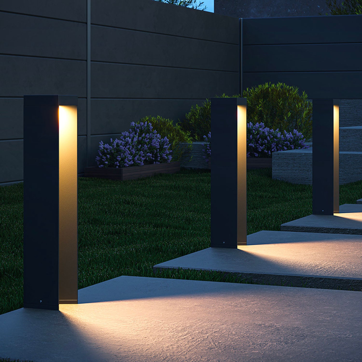 ESSEN - Borne lumineuse d'extérieur étanche design et moderne