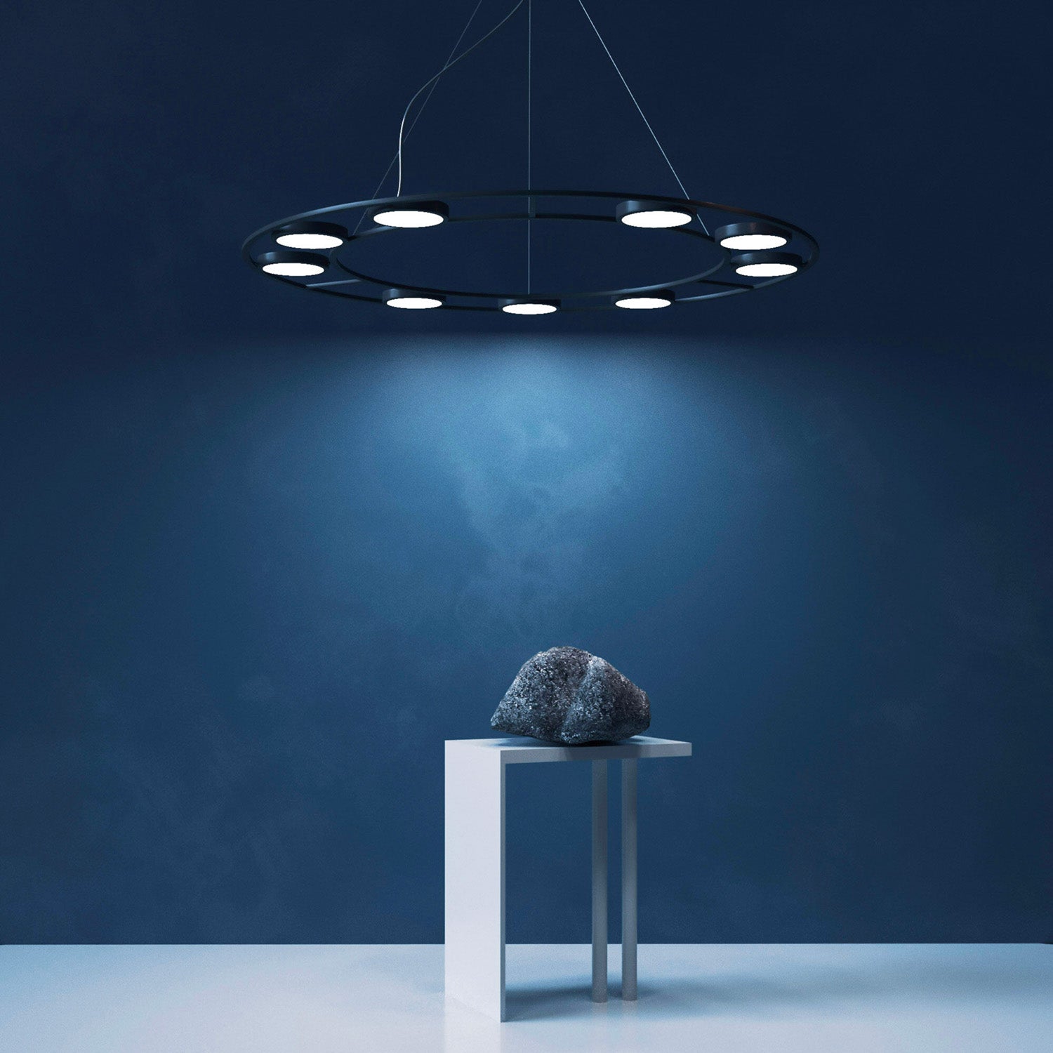 FAD - Circular chandelier with adjustable spotlights
