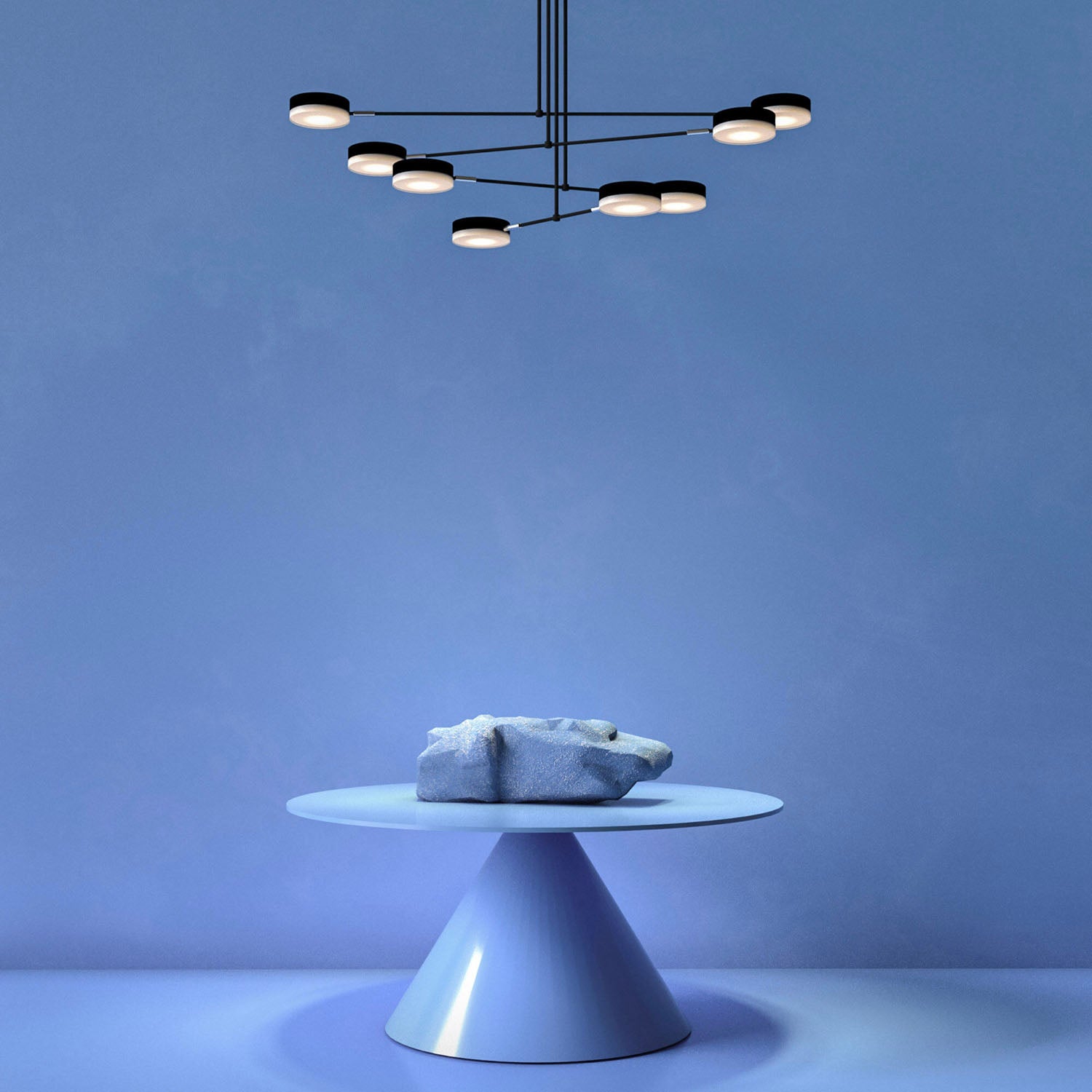 FAD - Adjustable pendant light with adjustable spotlights