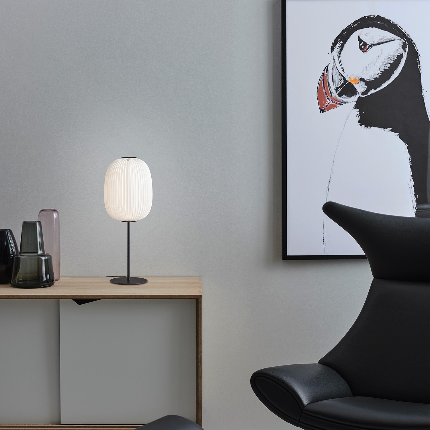 LAMELLA - Handmade table lamp pleated paper