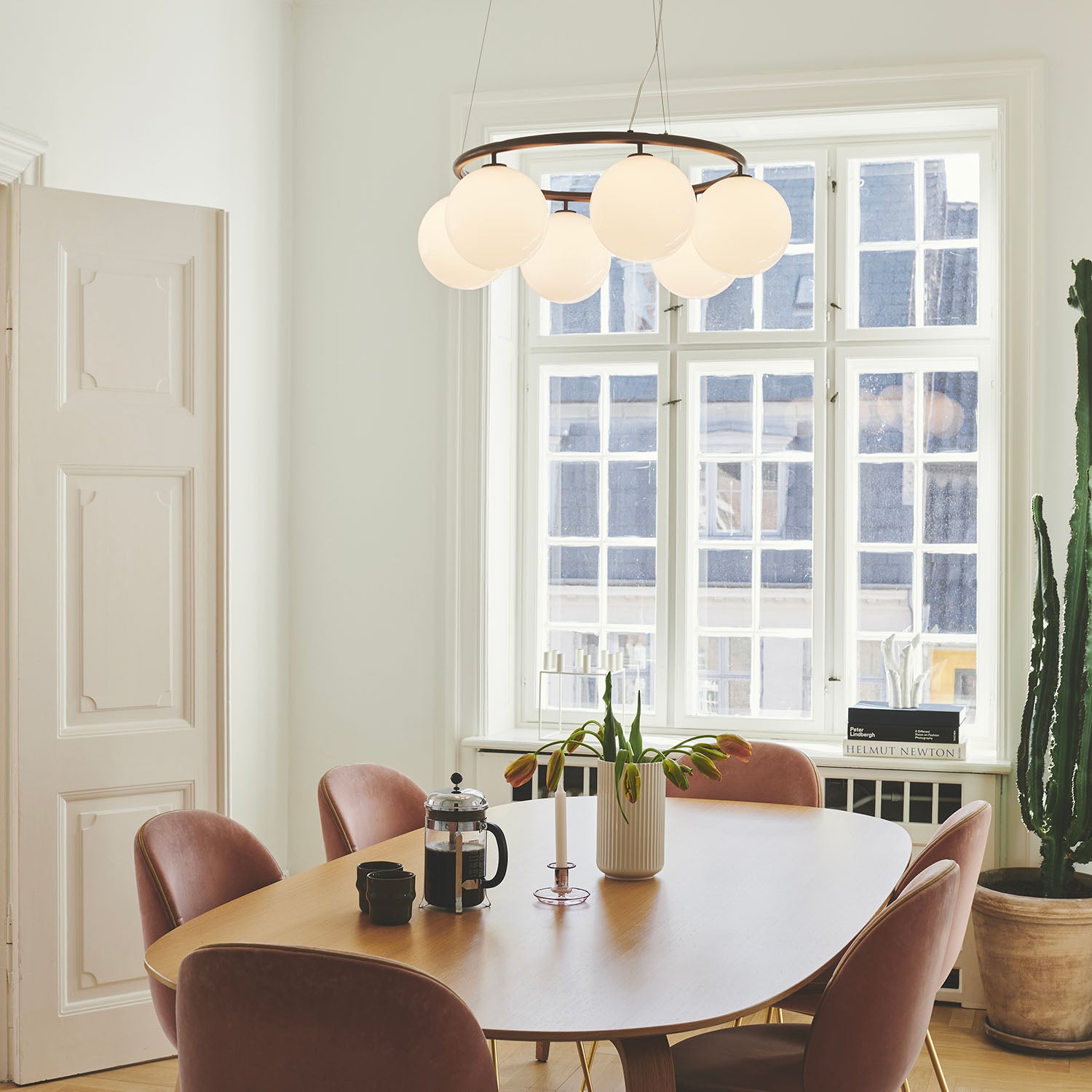 MIIRA Opal Circolare - Lampadario circolare elegante di alta gamma sala da pranzo
