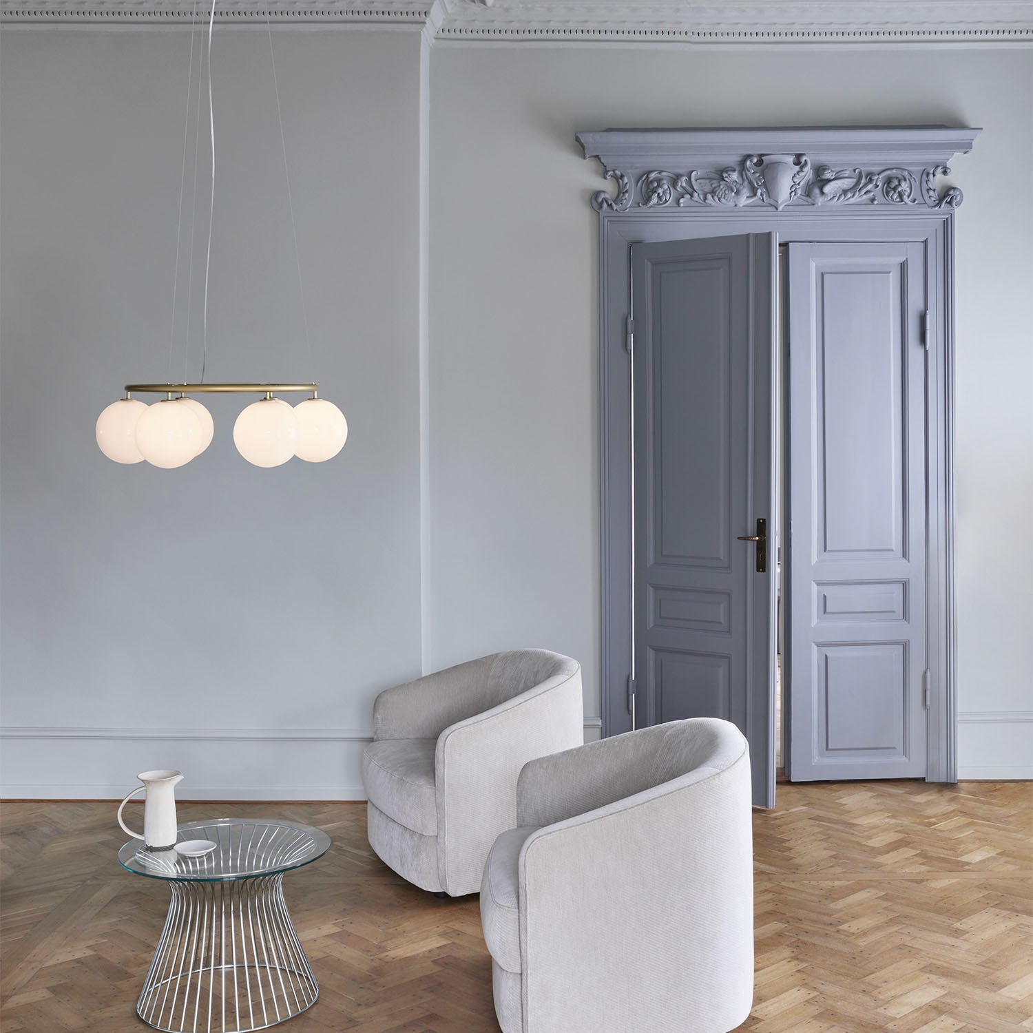 MIIRA Opal Circolare - Lampadario circolare elegante di alta gamma sala da pranzo