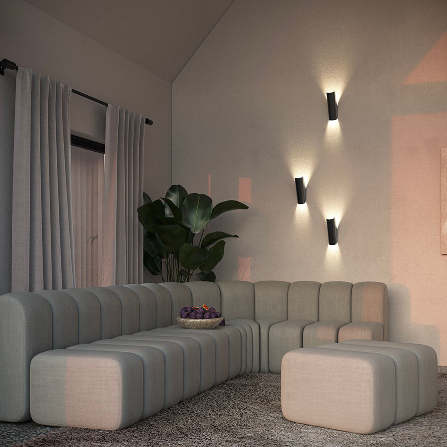 NOTTA - Applique murale design et moderne, doré, blanc ou noir