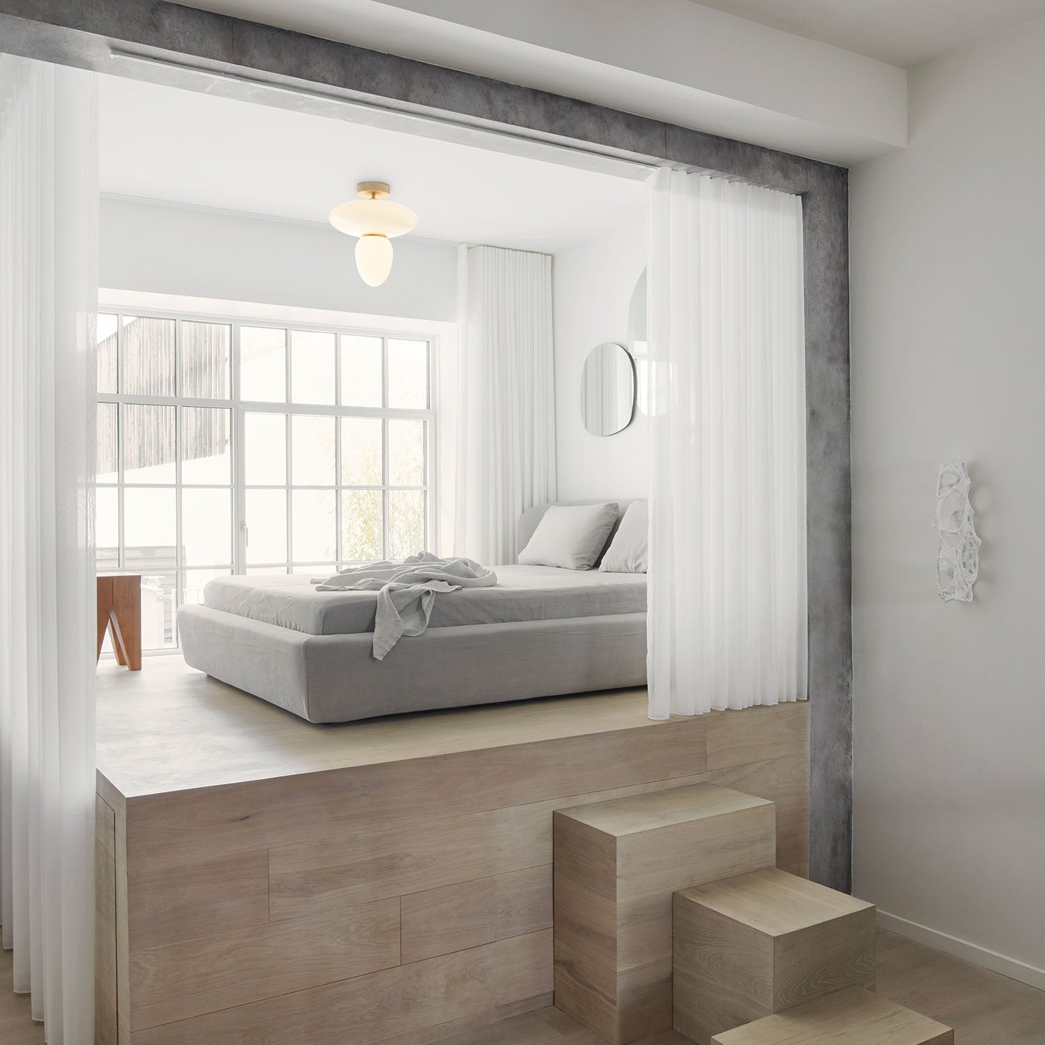 RIZZATTO 42 - Plafonnier en verre, création designer, art déco