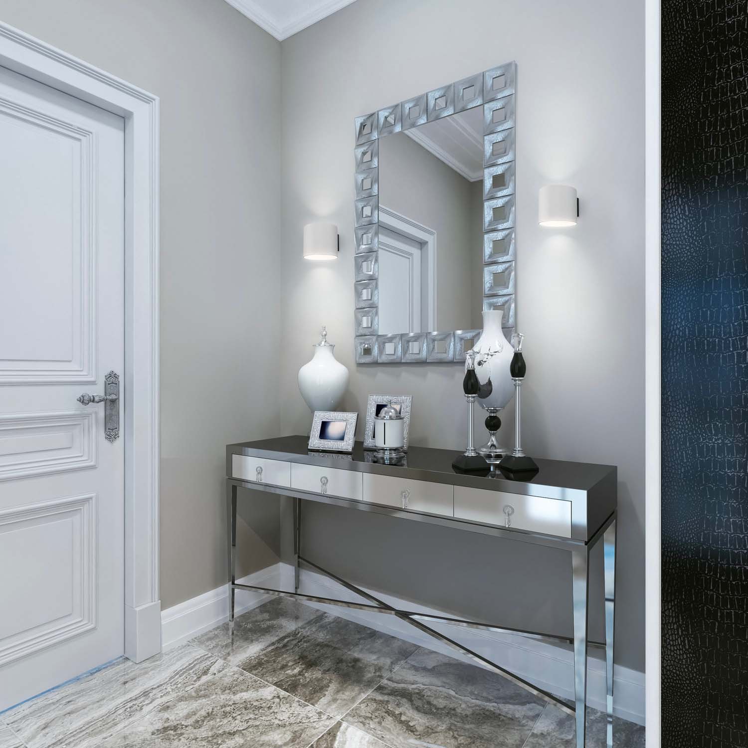 ROND - Aplique de pared cilíndrico de diseño, negro, blanco o dorado