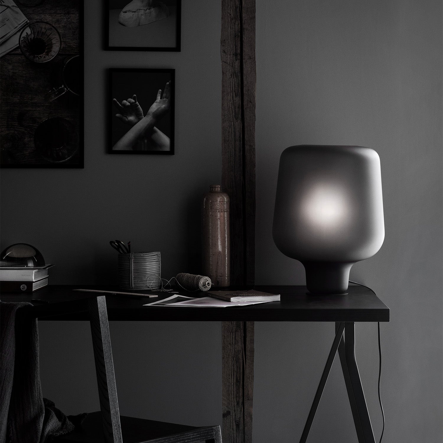 SAY MY NAME - Lampada da tavolo in vetro soffiato design italiano