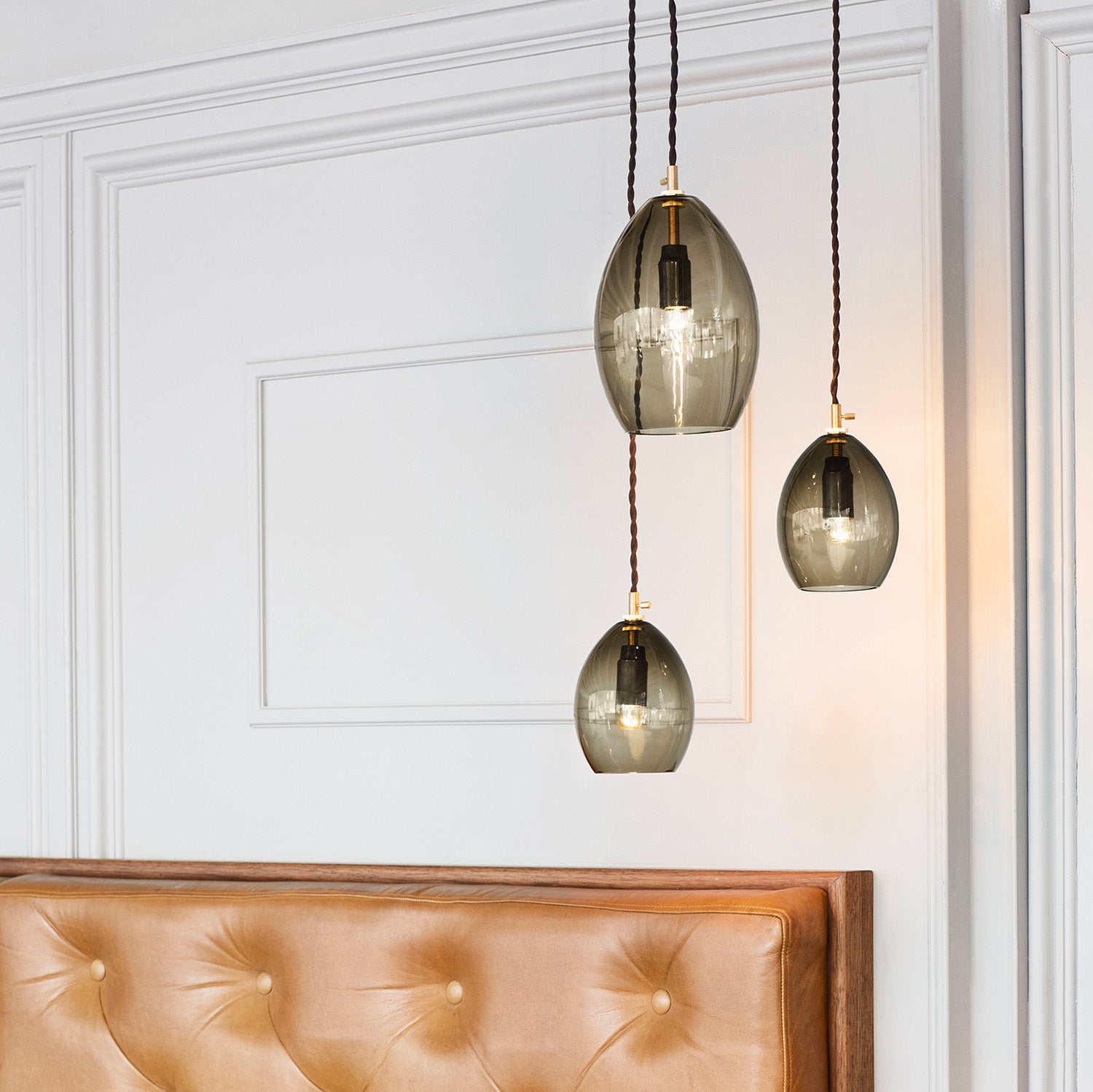 UNIKA - Vintage glass pendant light, designer creation