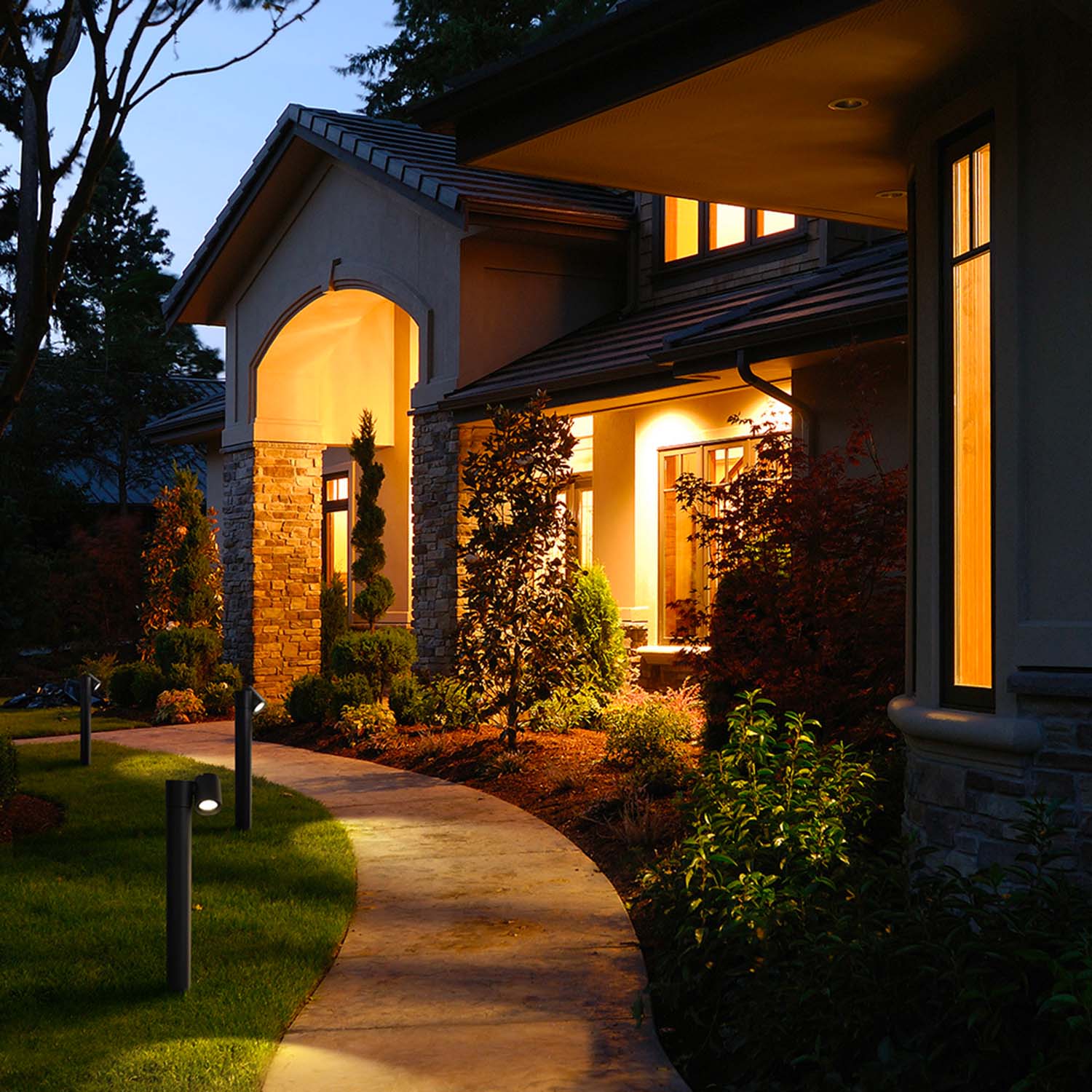 WALL STREET - Black outdoor spotlight lamp, waterproof and design
