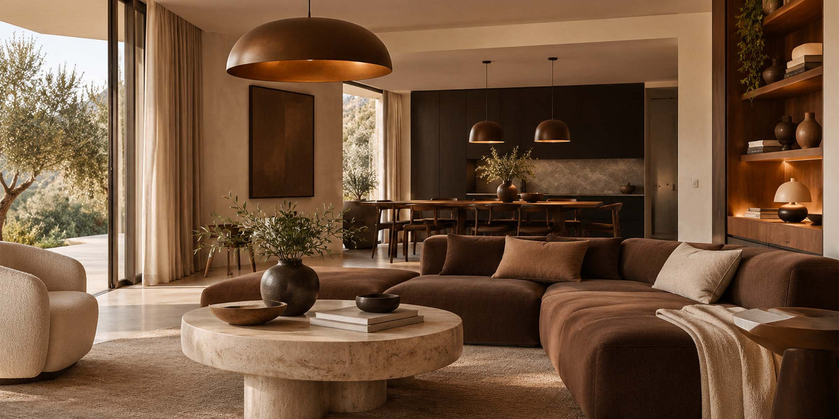 Comment utiliser le brun chocolat dans un intérieur ?