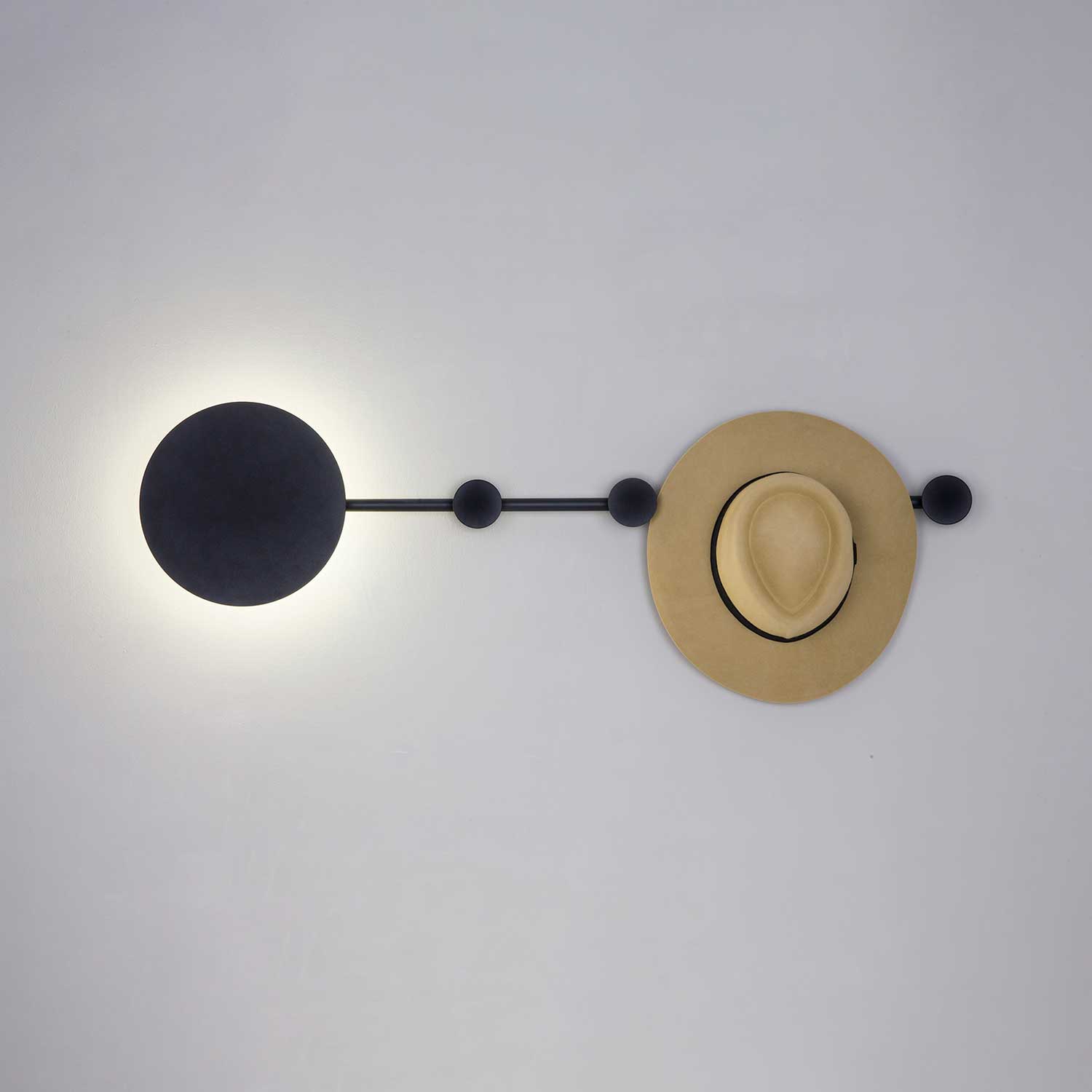Han - Aplique de pared led perchero estilo contemporáneo