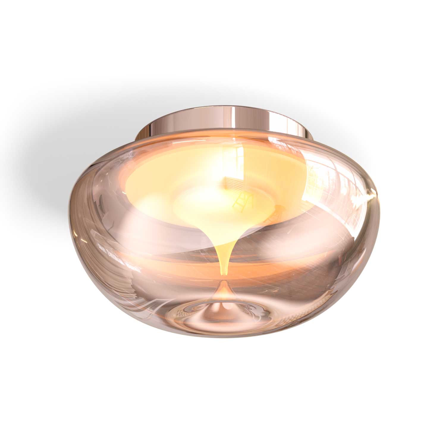 Bond - Plafonnier en verre pour salon design et luxueux