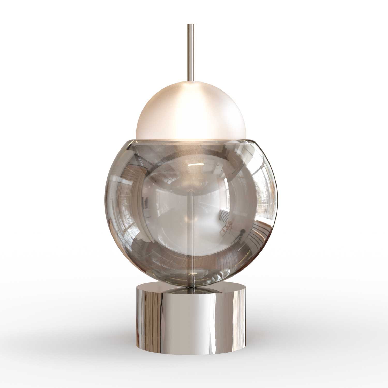 Galileo - Lampe LED luxueux sphère en verre design pour chambre