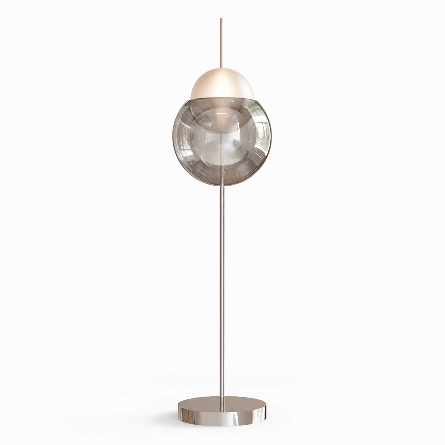 Galileo - Lampadaire LED luxueux sphère en verre design pour salon