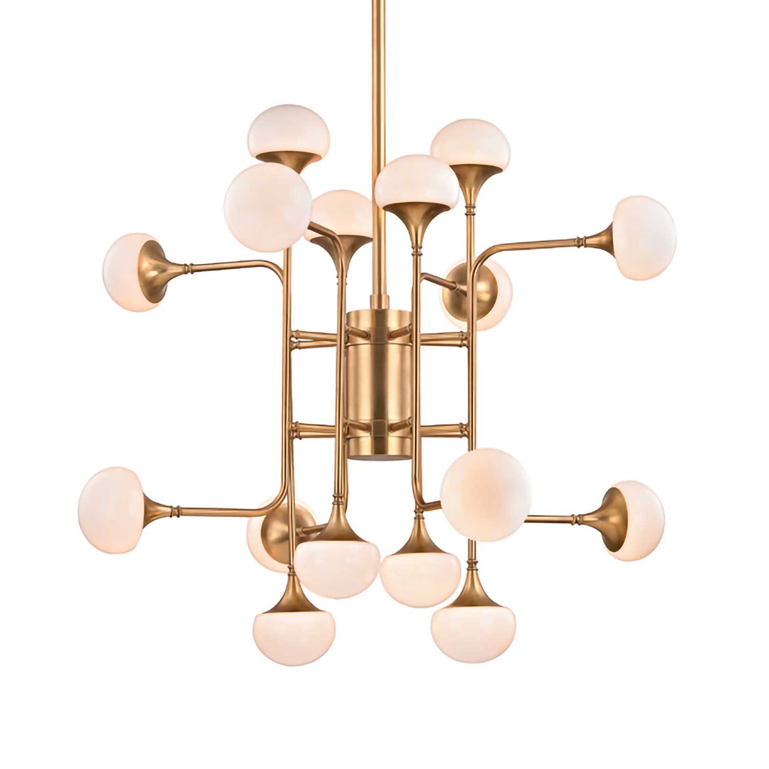 Fleming - Golden brass pendant light for a chic and elegant living room