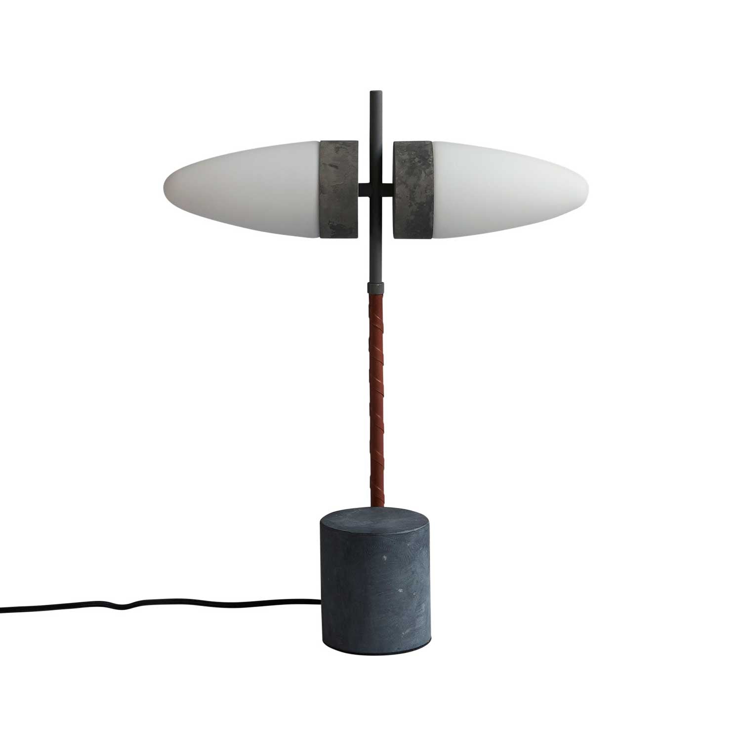 Bull Table - Lampe de table design en marbre et verre pour bureau