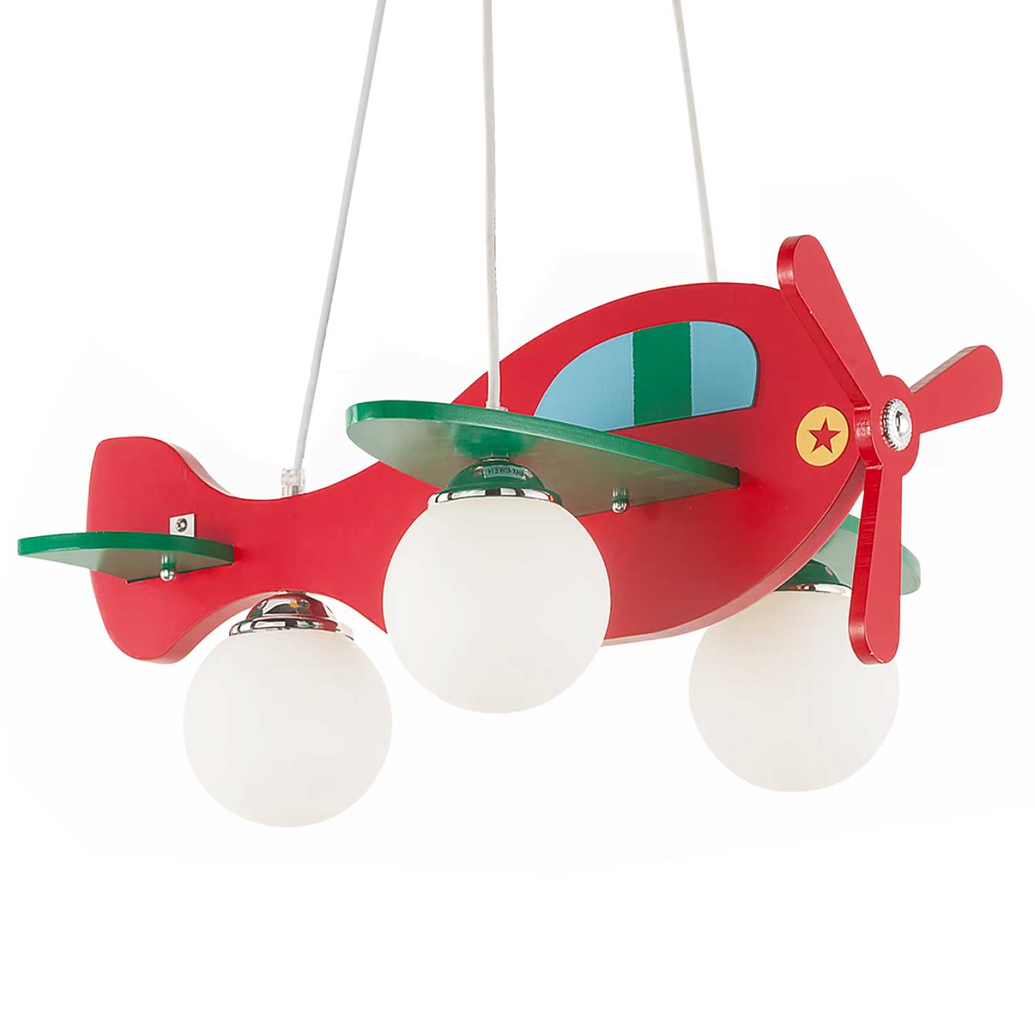 Airplane - Chandelier for children's room, fun airplane pendant light