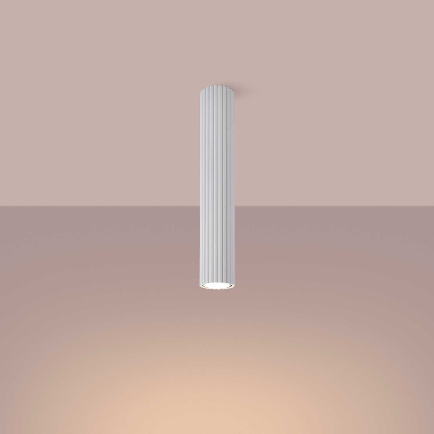 Buna - Fluted aluminum tube ceiling light for modern living room