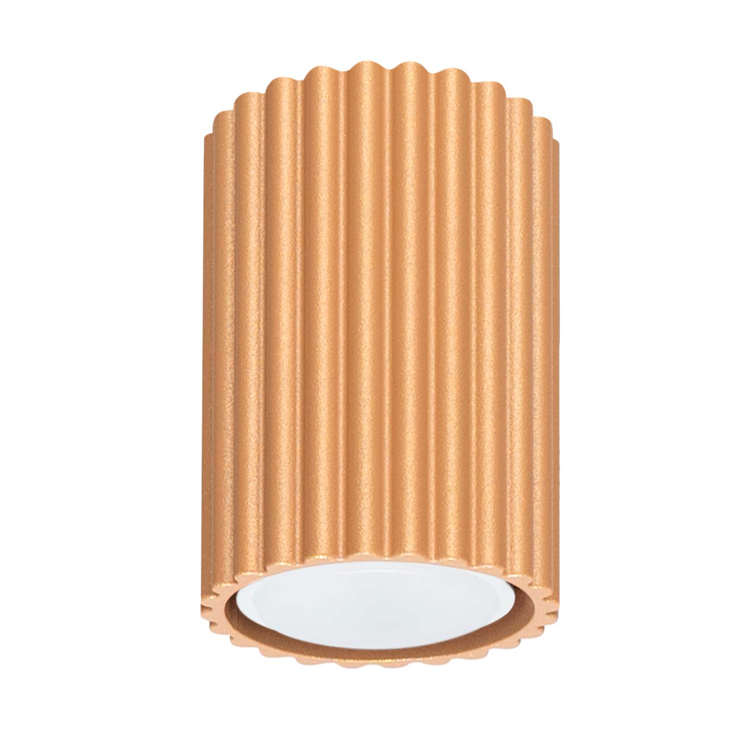 Buna - Fluted aluminum tube ceiling light for modern living room