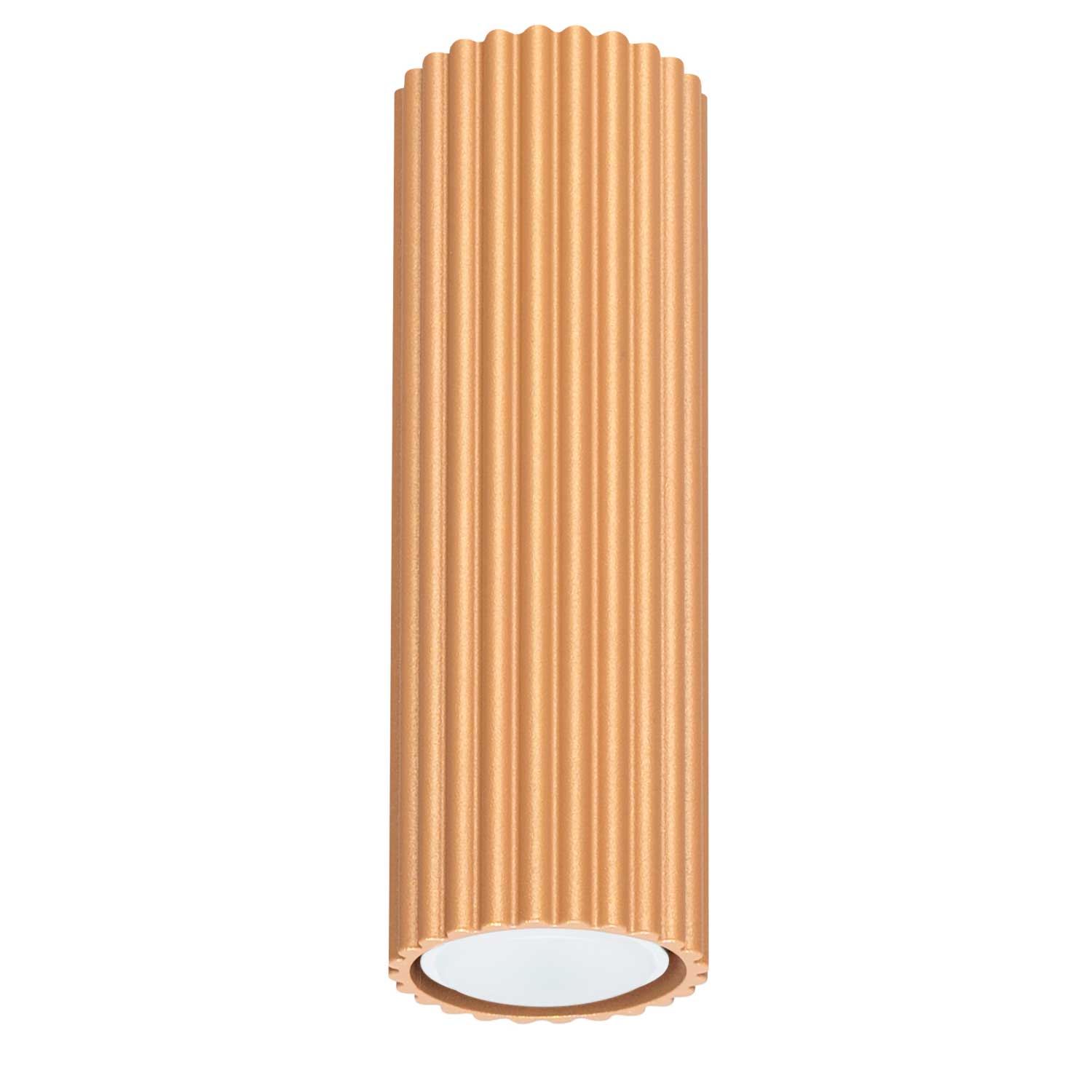 Buna - Fluted aluminum tube ceiling light for modern living room