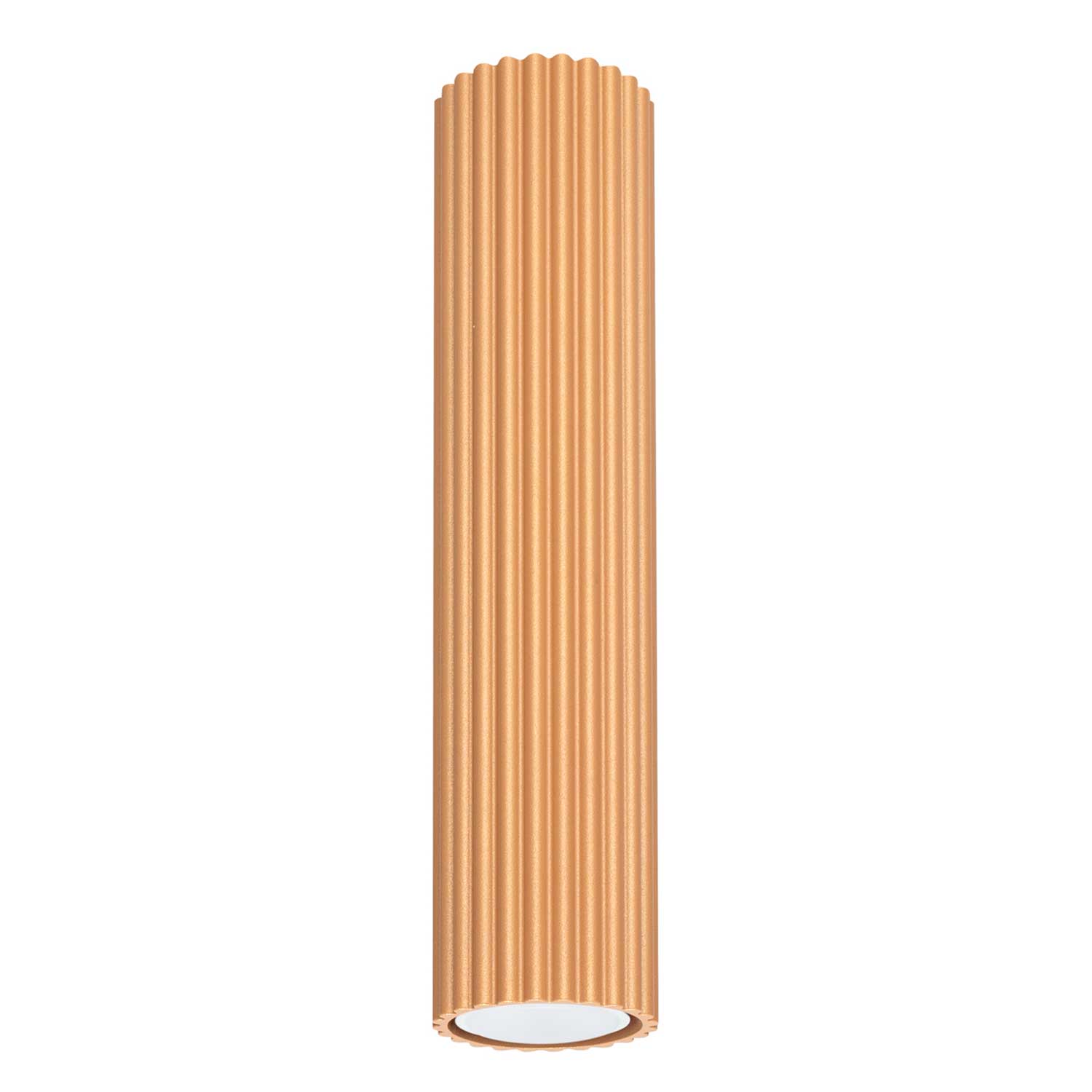 Buna - Fluted aluminum tube ceiling light for modern living room