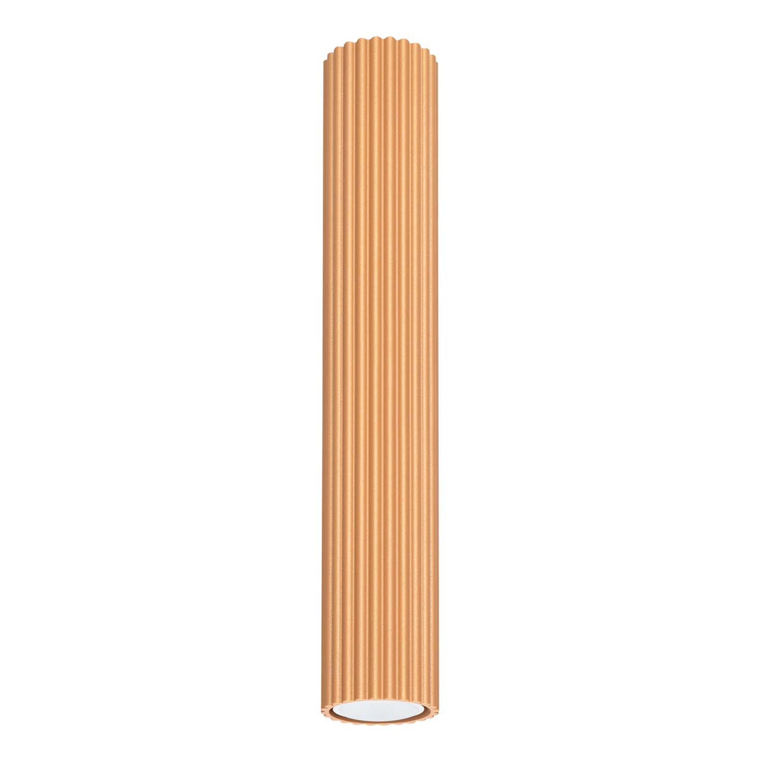Buna - Fluted aluminum tube ceiling light for modern living room