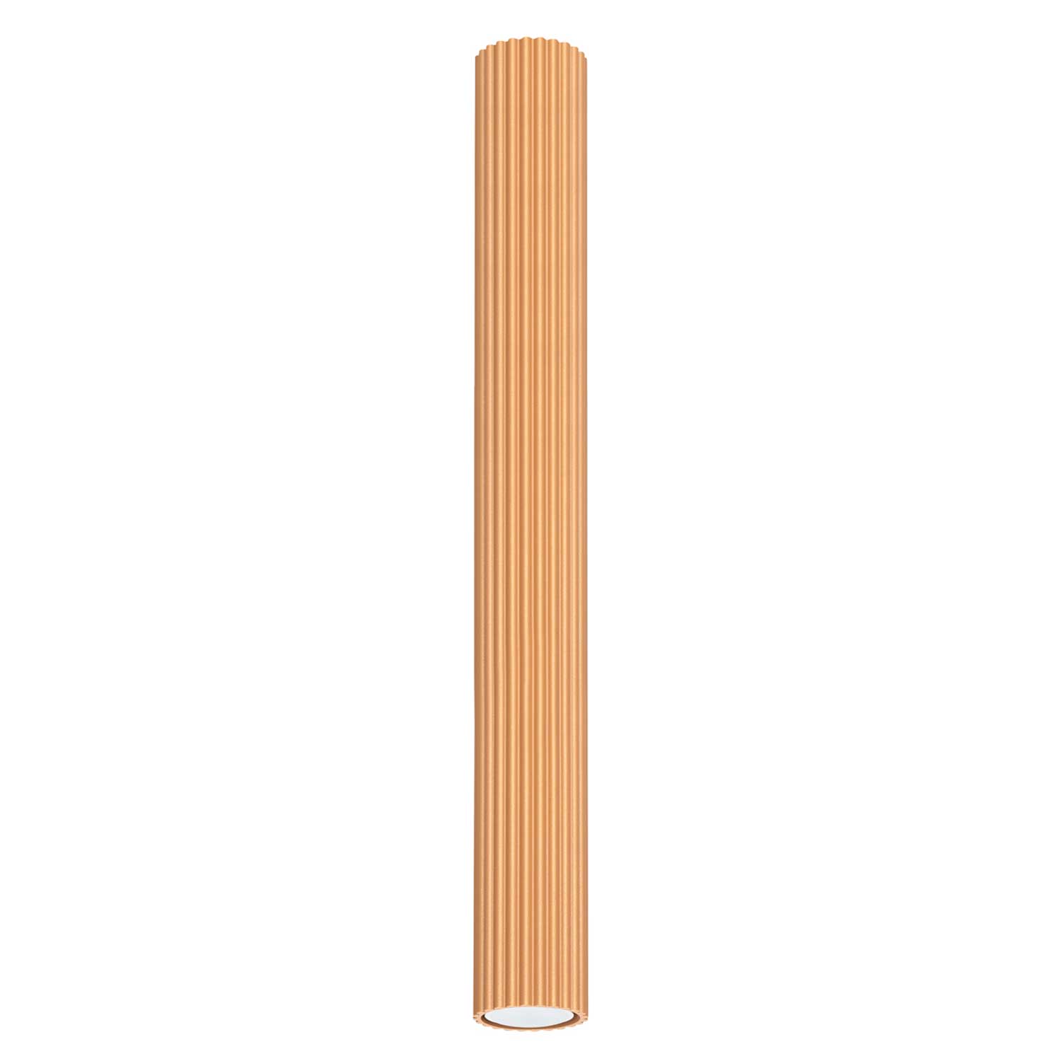 Buna - Fluted aluminum tube ceiling light for modern living room