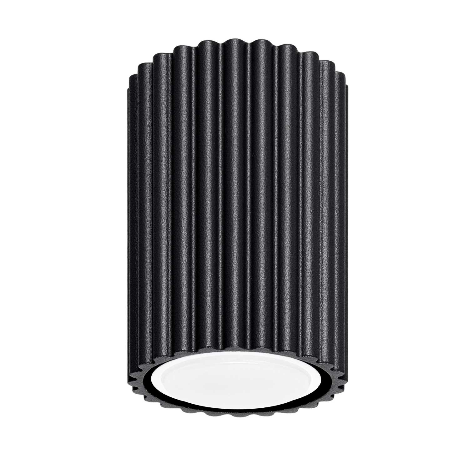 Buna - Fluted aluminum tube ceiling light for modern living room