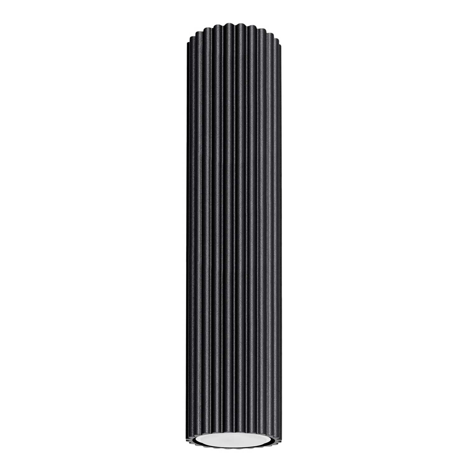 Buna - Fluted aluminum tube ceiling light for modern living room