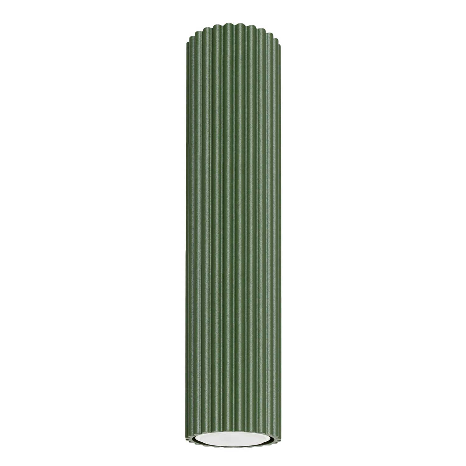 Buna - Fluted aluminum tube ceiling light for modern living room