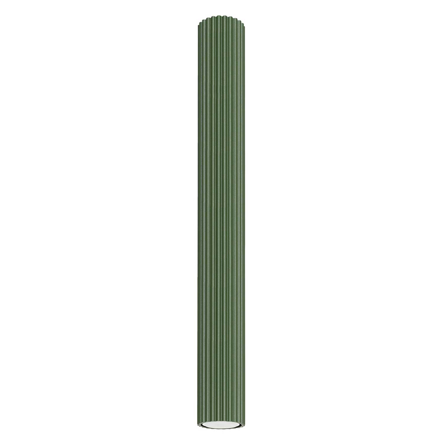 Buna - Fluted aluminum tube ceiling light for modern living room