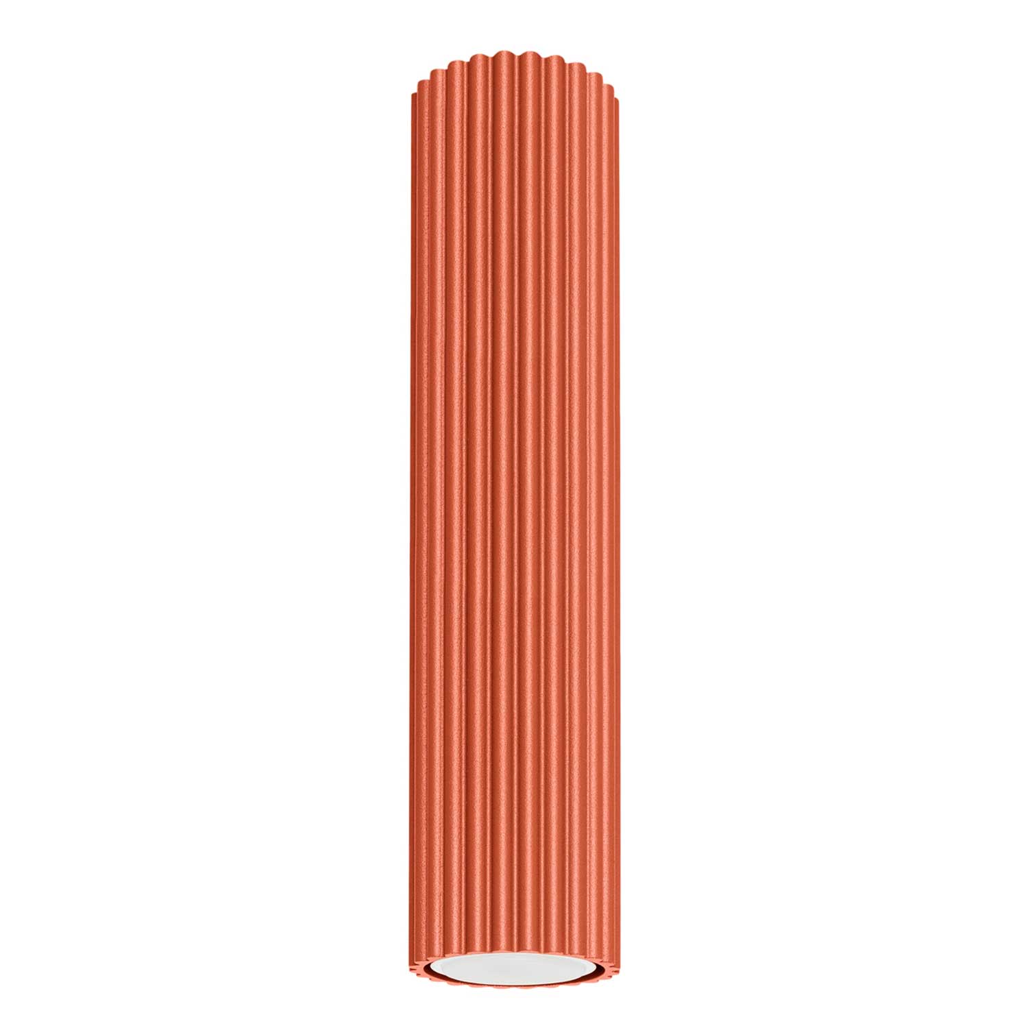 Buna - Fluted aluminum tube ceiling light for modern living room