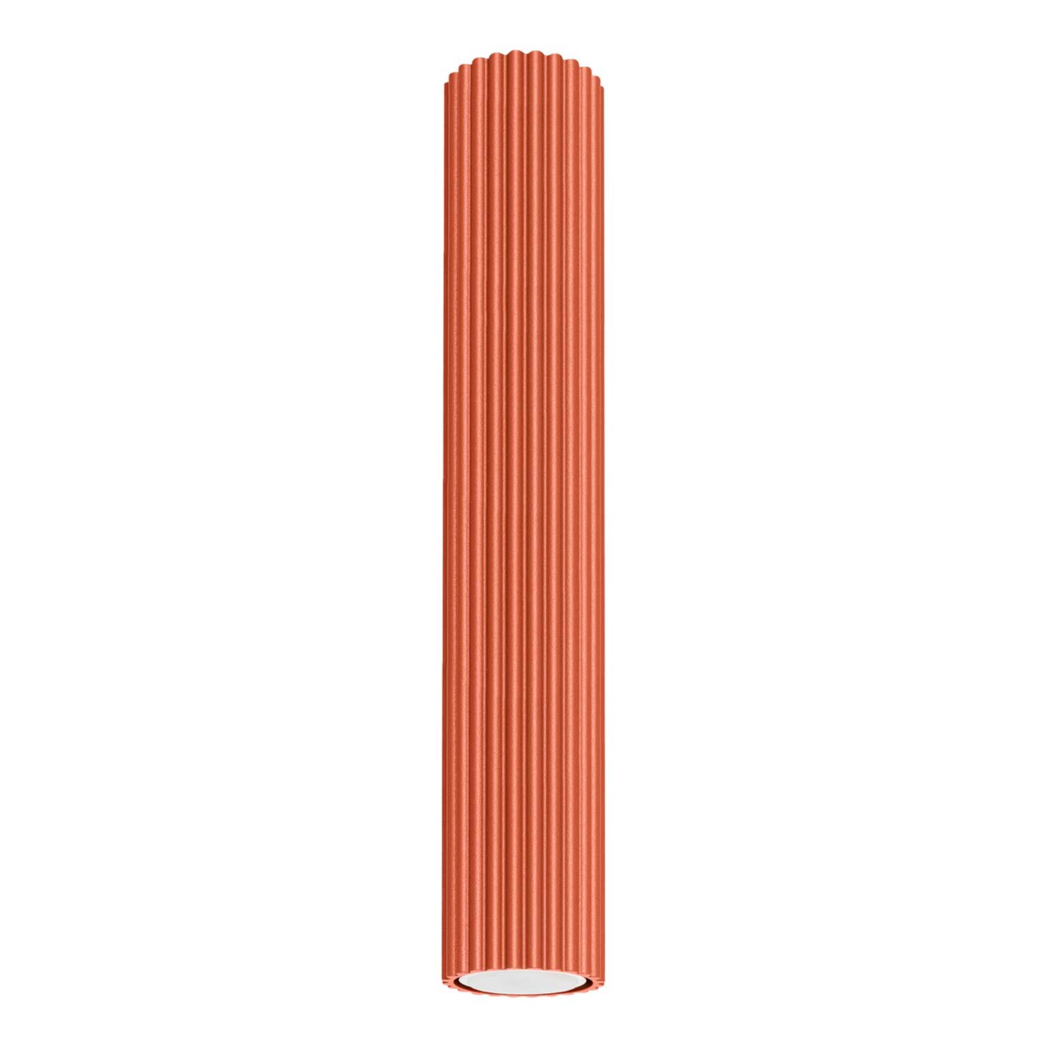 Buna - Fluted aluminum tube ceiling light for modern living room