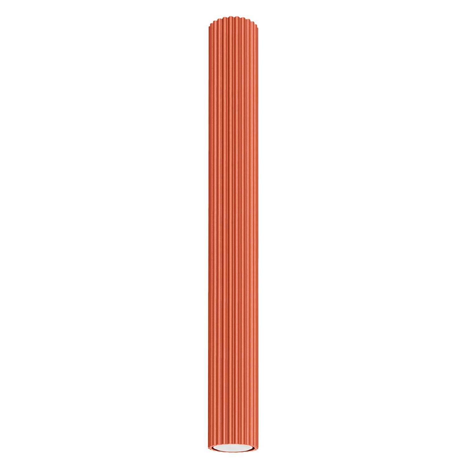 Buna - Fluted aluminum tube ceiling light for modern living room