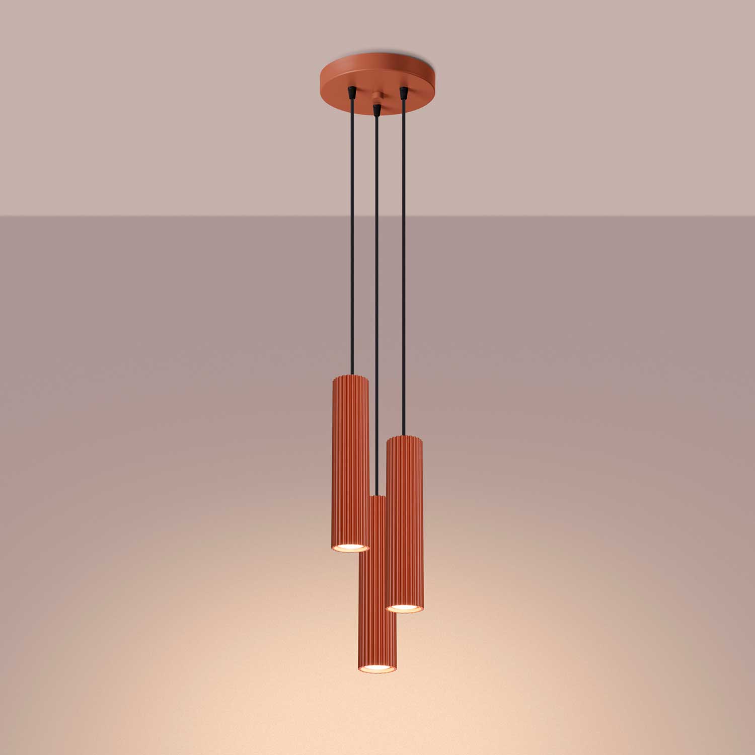 Buna - 3-light designer dining room chandelier