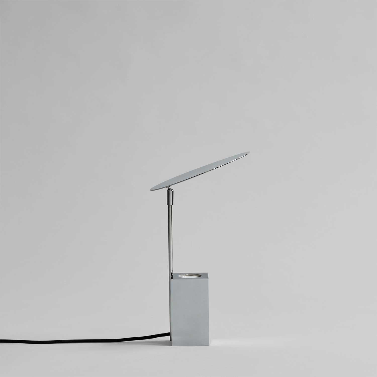Reflect Table - Lampe de table en acier chromé pour salon moderne