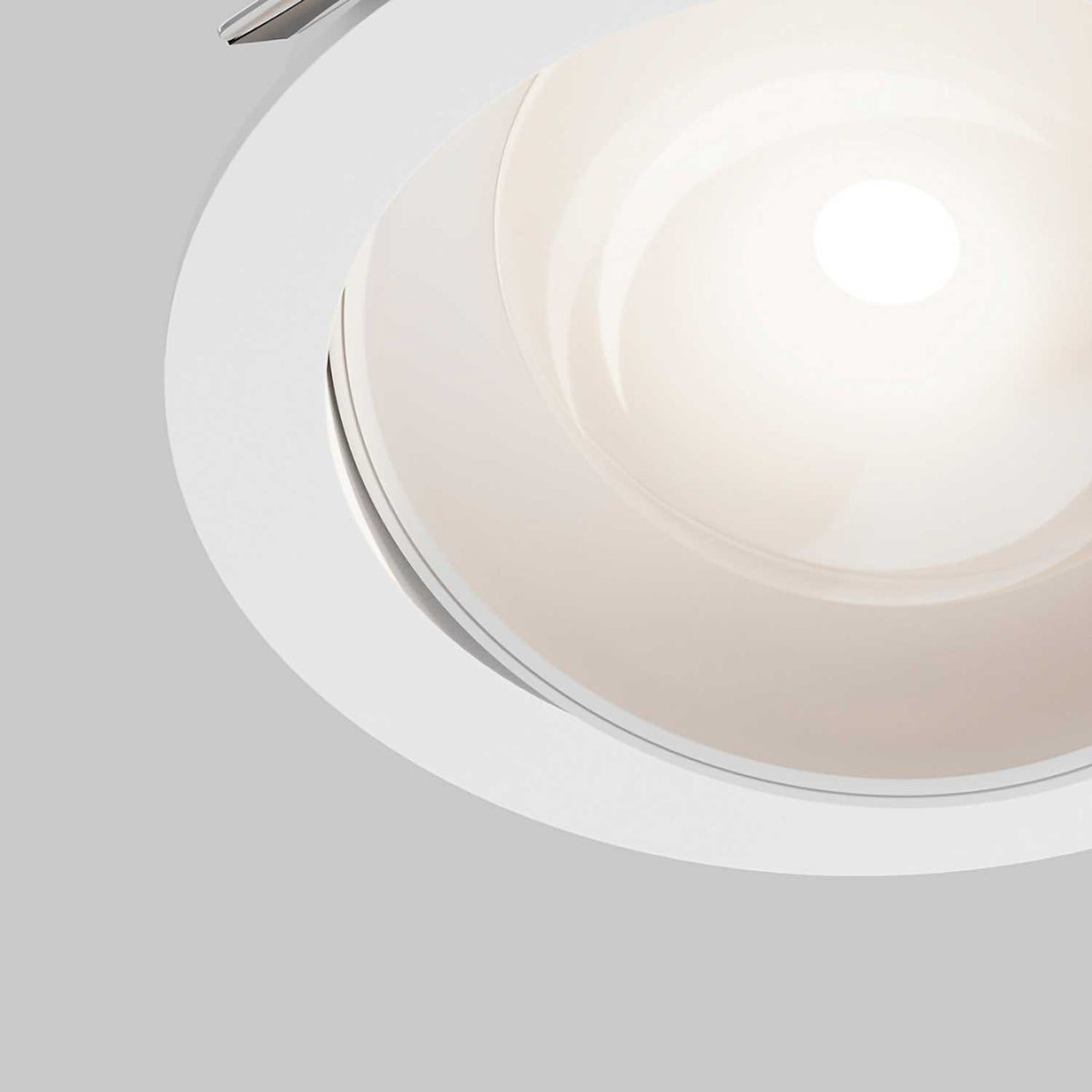 Lens - Spot LED encastré orientable en aluminium