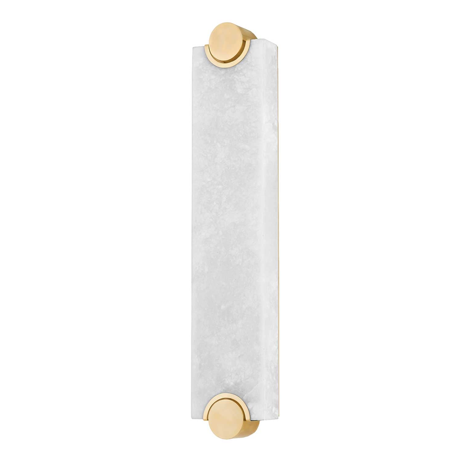 Brant - Modern golden brass and alabaster wall light