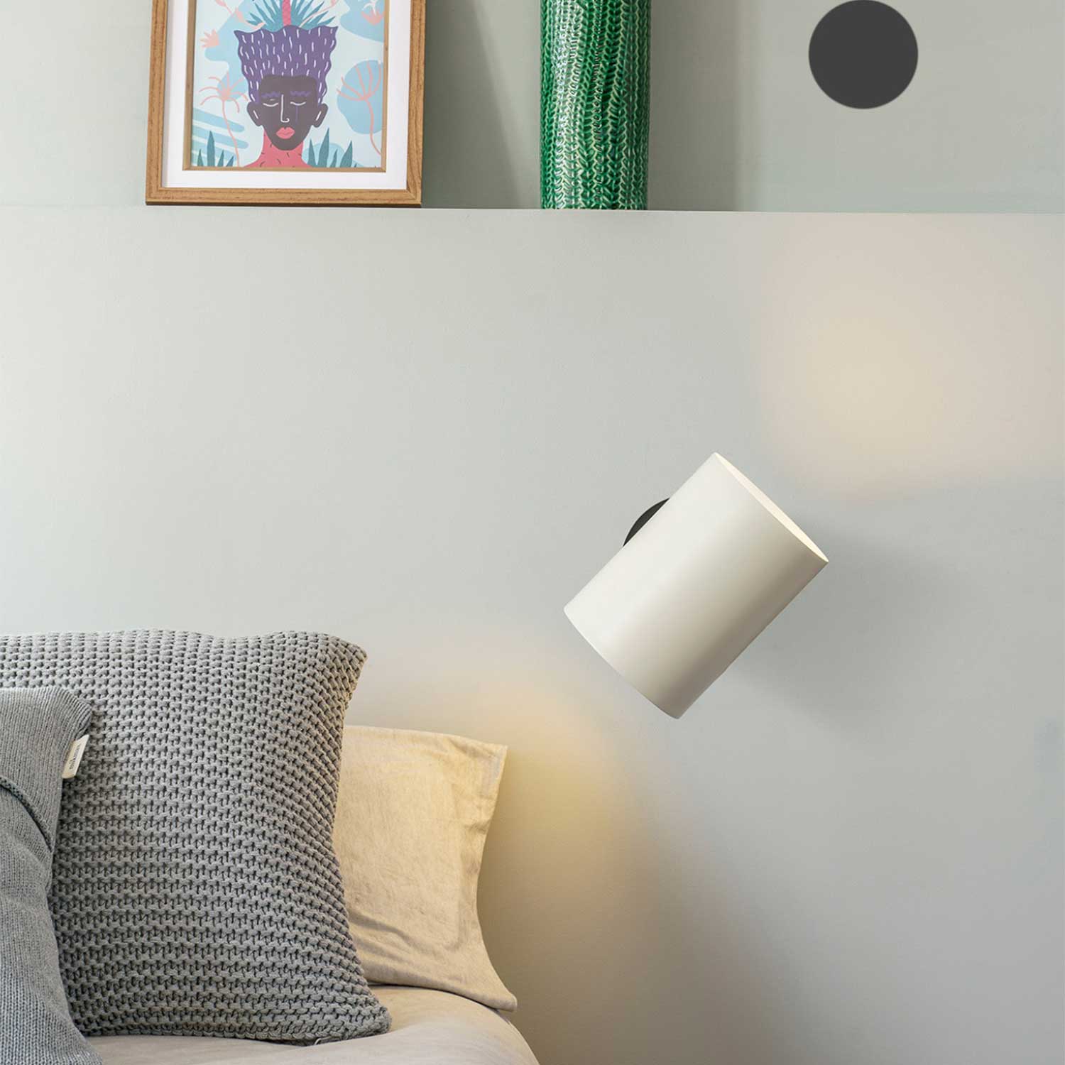 Guadalupe - Applique murale de chevet en acier pour chambre moderne