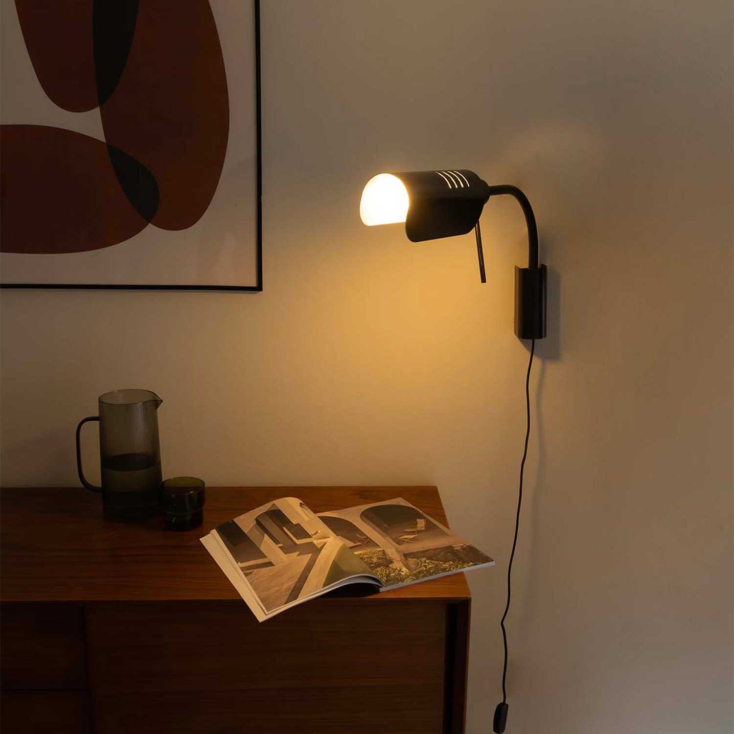 Martinica - Vintage-Wandleuchte aus Stahl mit Arm