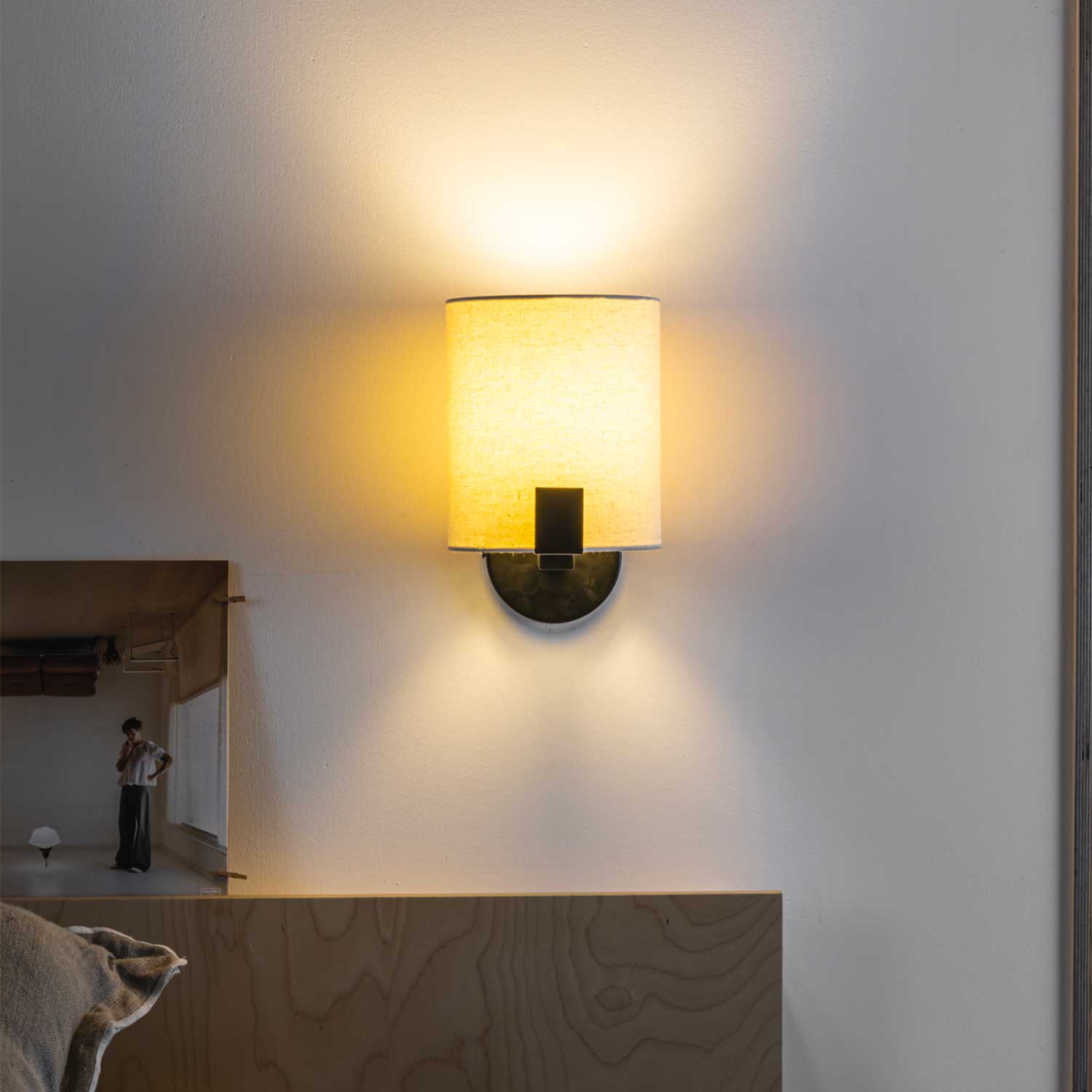 Nila - Applique murale en tissu moderne pour chambre