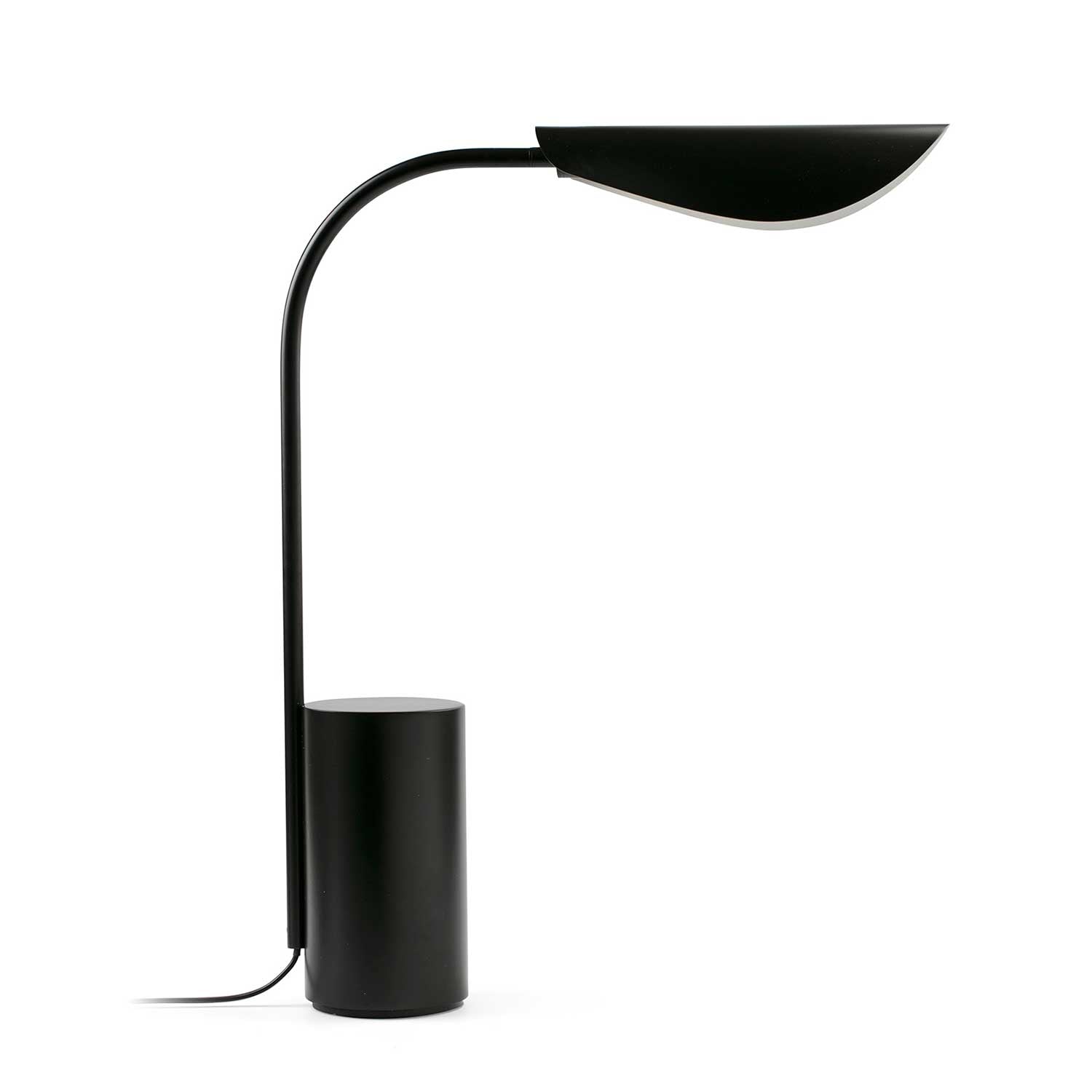 Liggera - Designer-Schreibtischlampe aus schwarzem Stahl