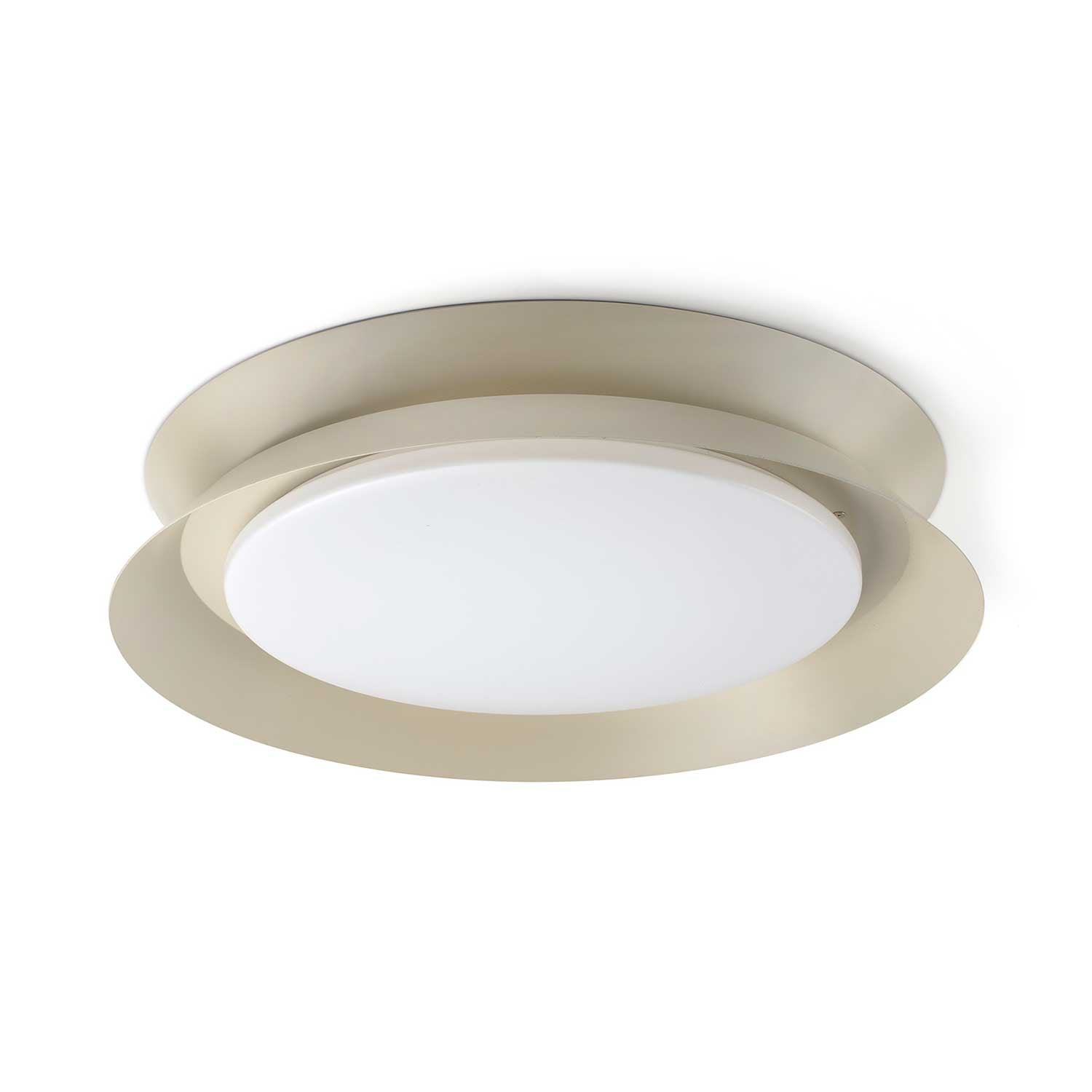 Tender - Plafonnier led rond en acier pour salon moderne