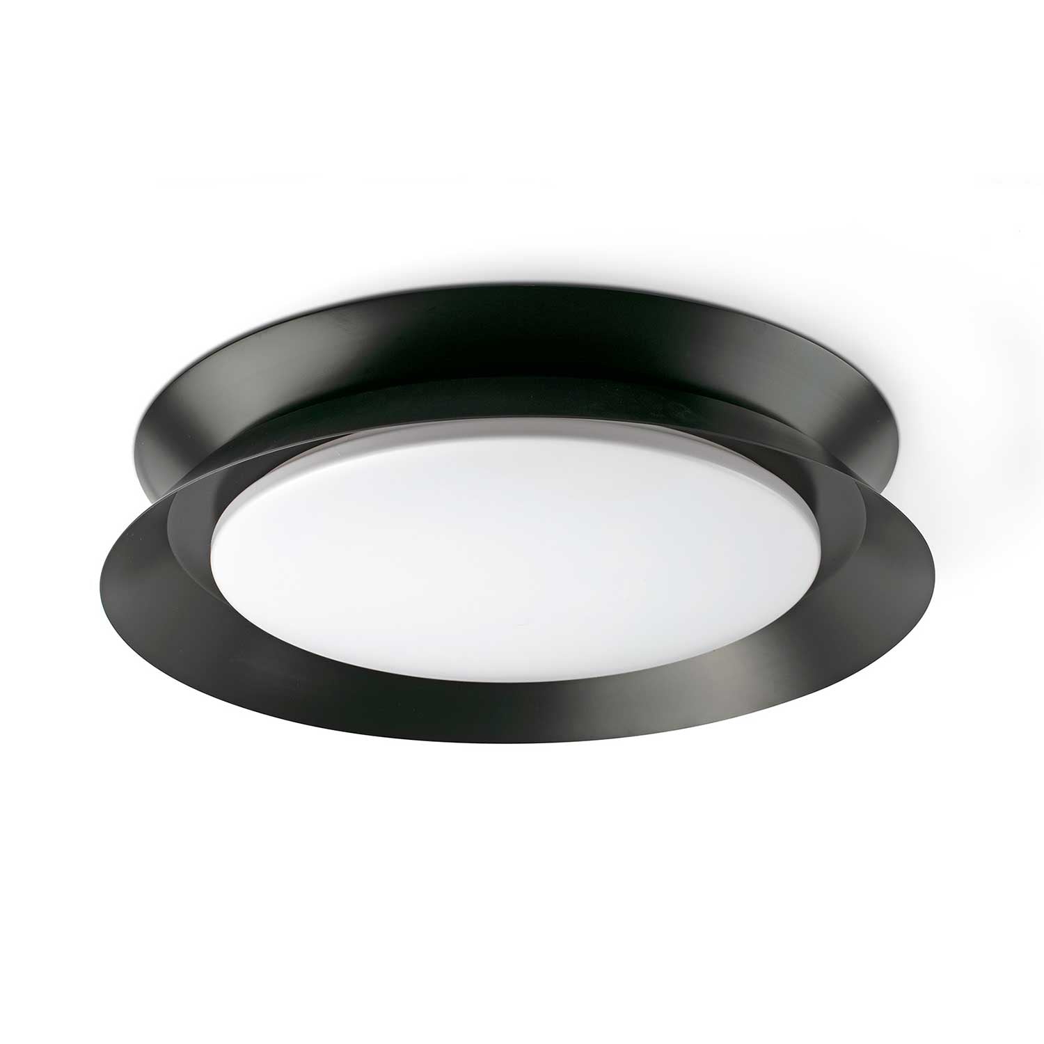 Tender - Plafonnier led rond en acier pour salon moderne
