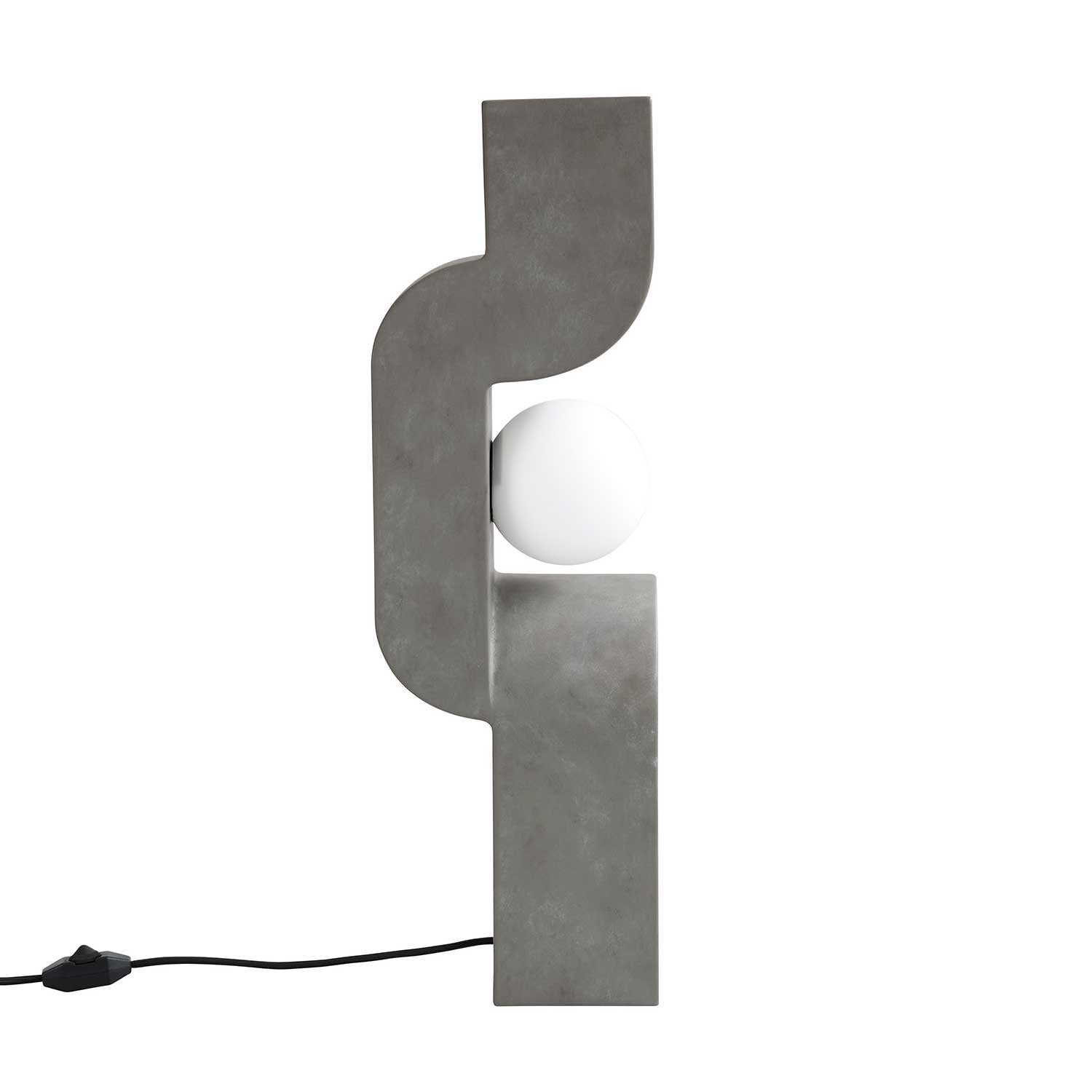Hombre sentado - Lámpara de mesa de diseño en cerámica efecto cemento
