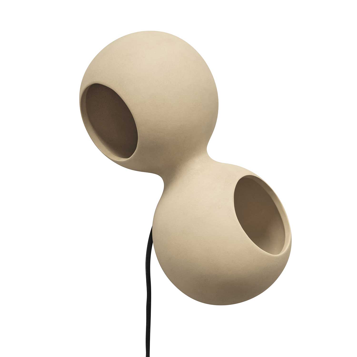 Le Deux Table - Lampe de table design en céramique couleur sable