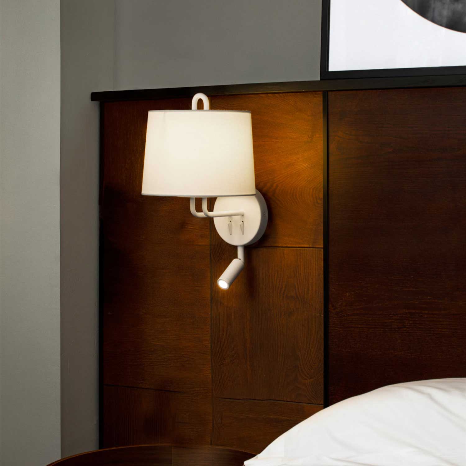 Montreal - Wandleuchte Leselampe für elegantes Hotelzimmer