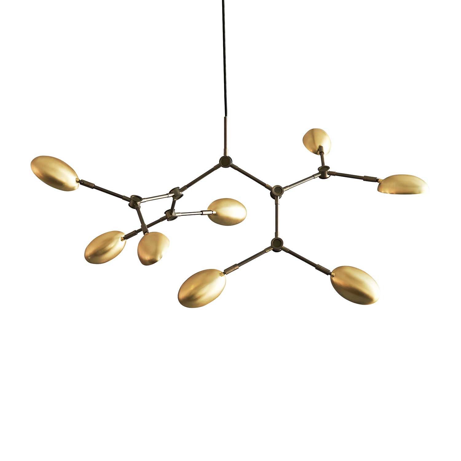 Lámpara de araña Drop - Lámpara colgante de diseño en acero para salón vintage chic